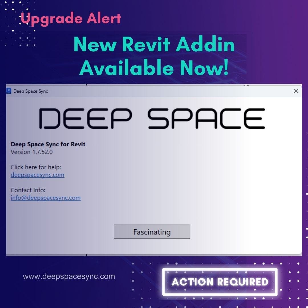 Deep Space Sync for Revit 1.7.52 announcement tile