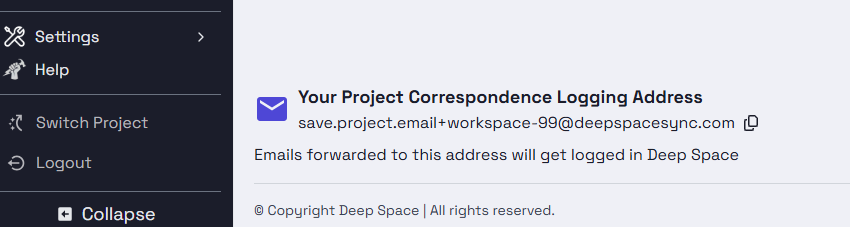 ProjectCorrespondenceLoggingAddress.png